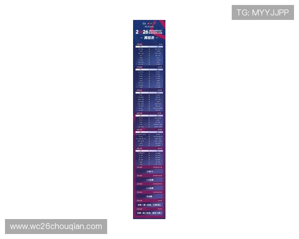 2026年世界杯赛程表对阵图完整版，比赛时间地点一览无遗